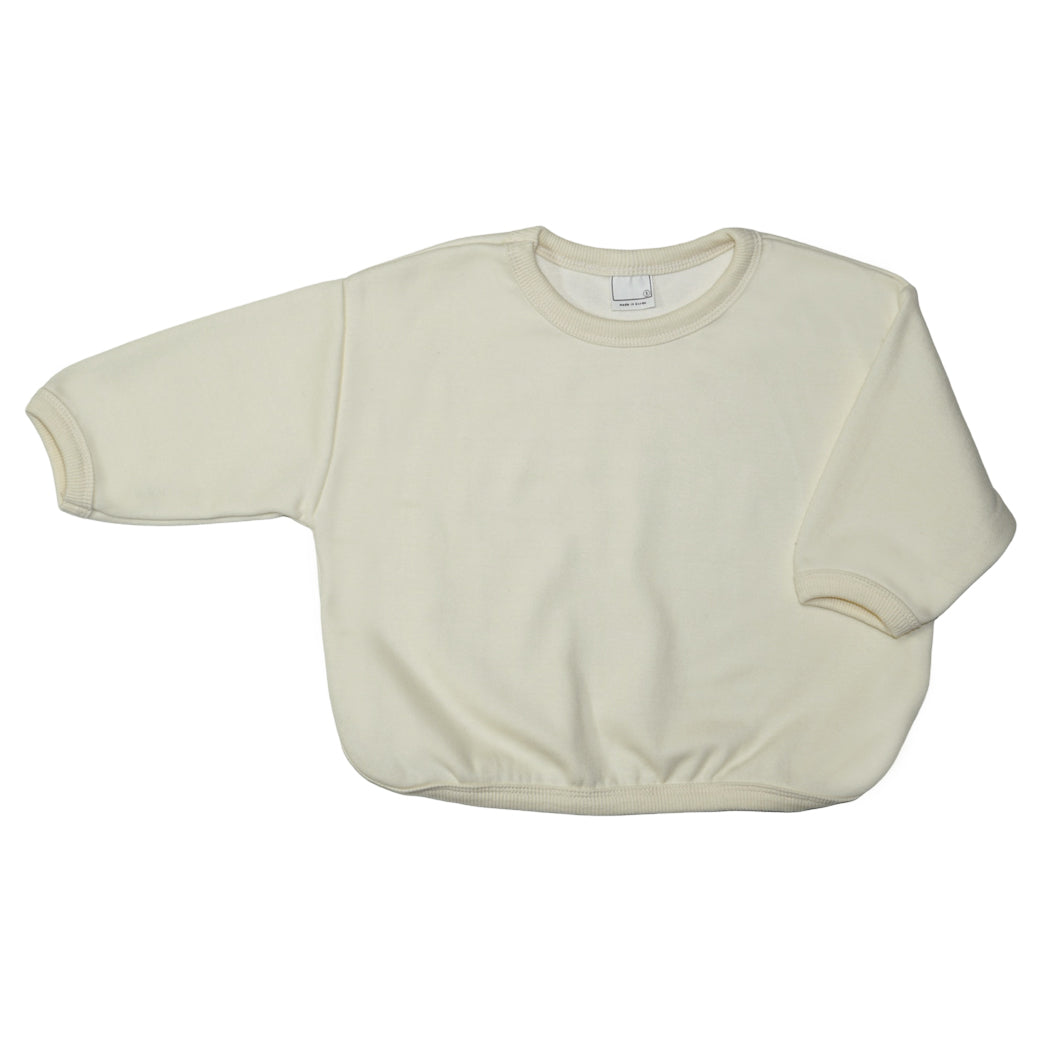 Boxy Baby Sweatshirt Ivory