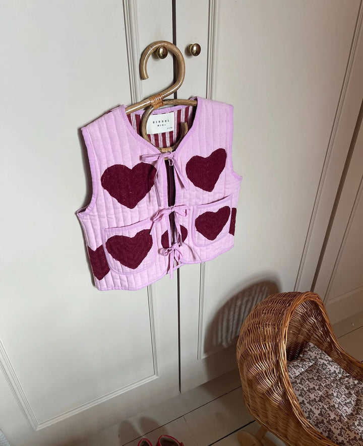 Sissel Edelbo Honey Mini Vest Red Heart