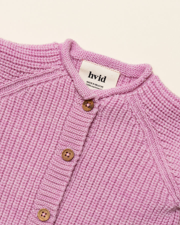 Hvid Cardigan Inga Cotton Candy