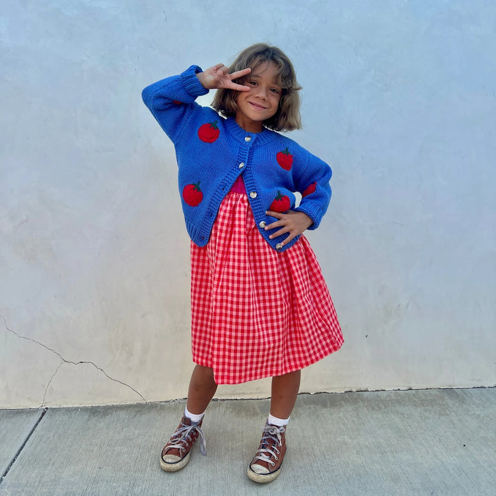 AllSmall Co. Tomato Cardigan