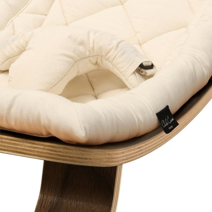 Charlie Crane Baby Rocker Levo Walnut Organic White - La Gentile Store