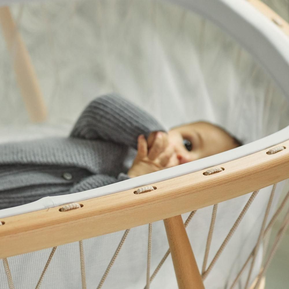 Charlie Crane Kumi Baby Crib Desert with Coco Mattress – La