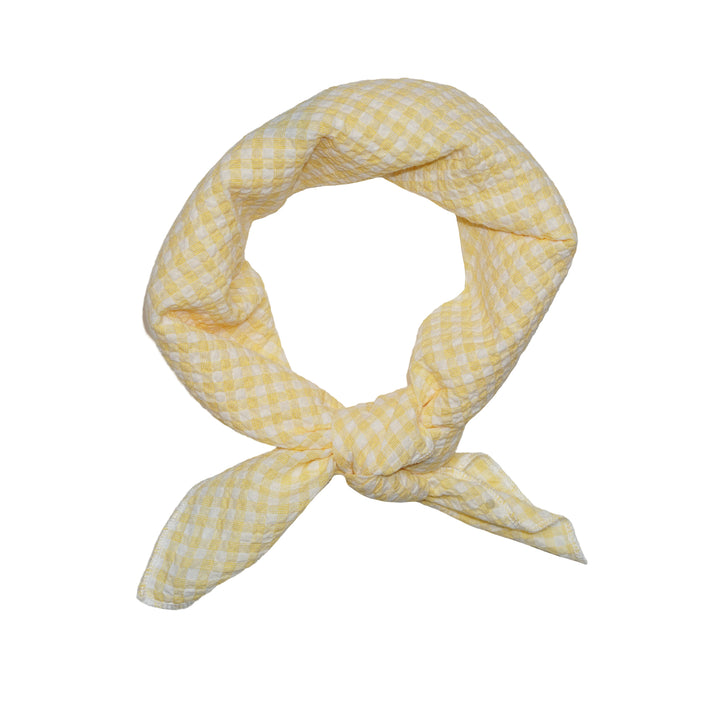 The Campamento Yellow Checked Scarf