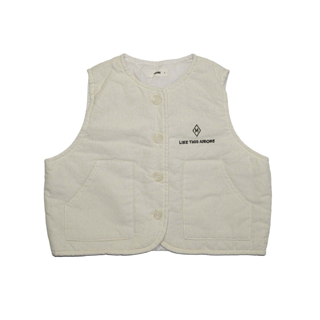 Cotton Baby Vest Cream - La Gentile Store