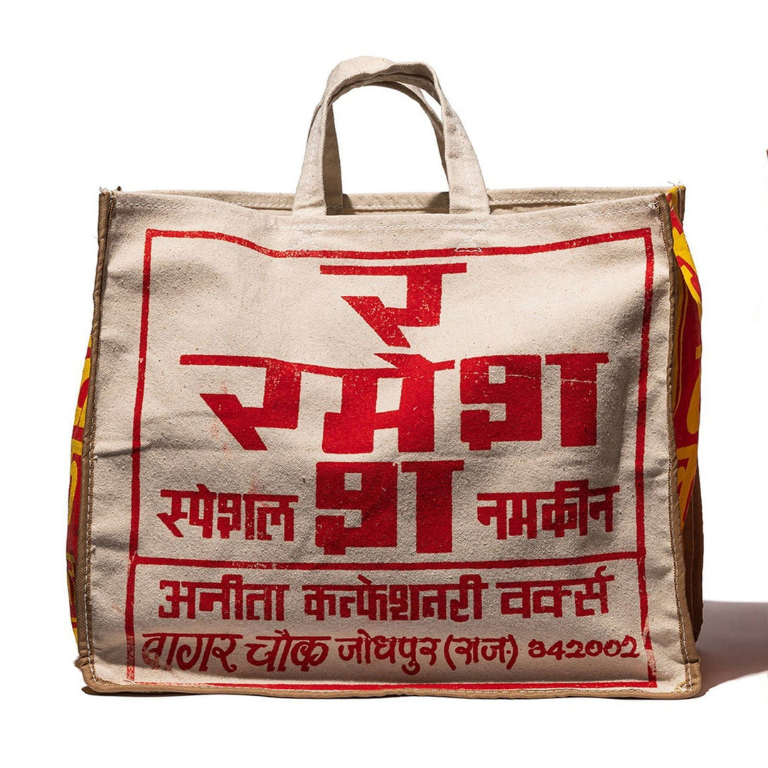 Cotton Market Bag Red Yellow - La Gentile Store