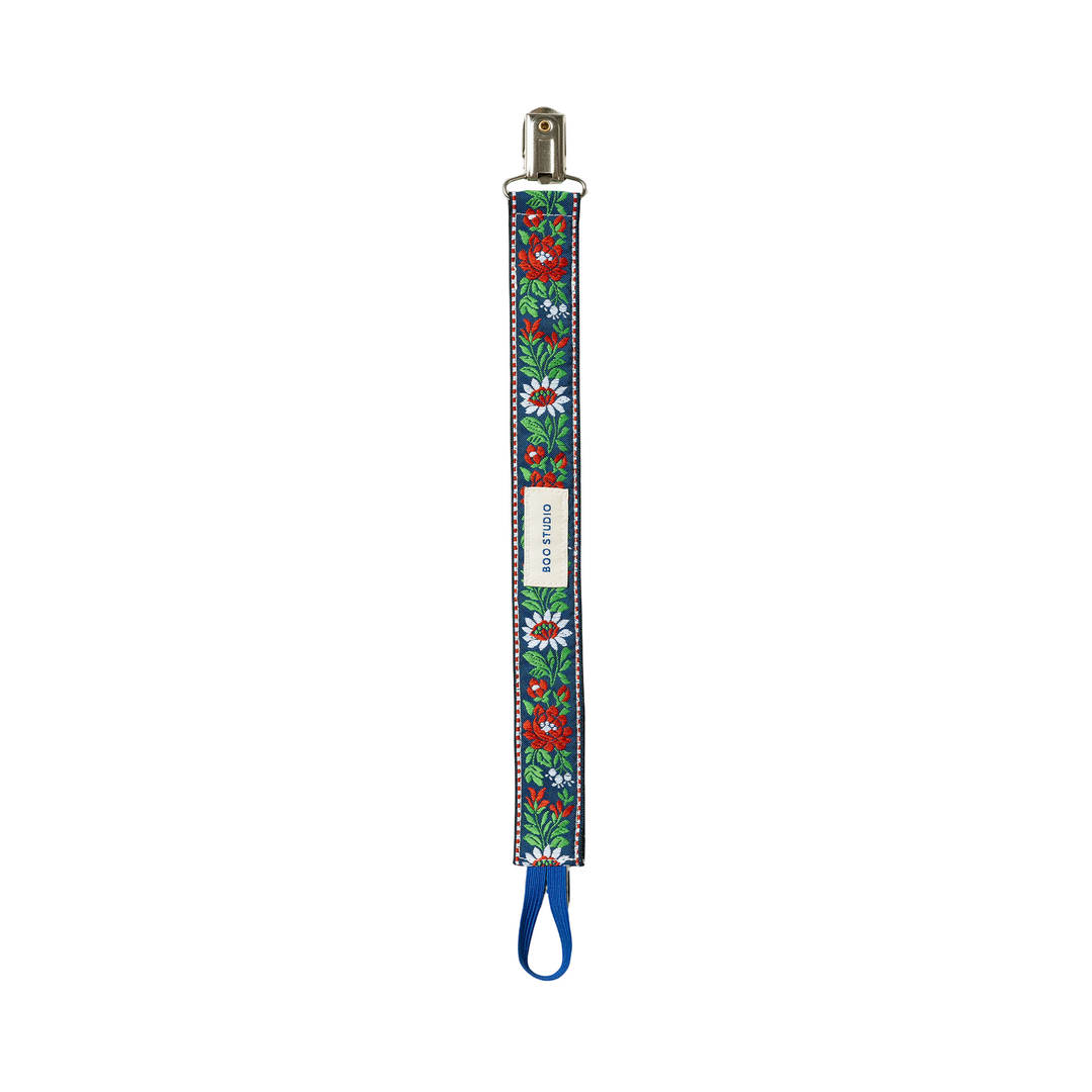 Boo Studio Pacifier Clip Blue