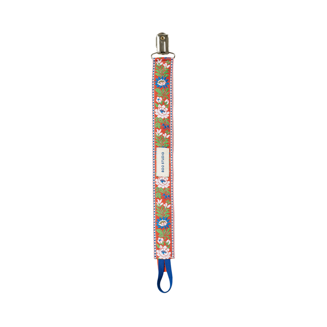 Boo Studio Pacifier Clip Red