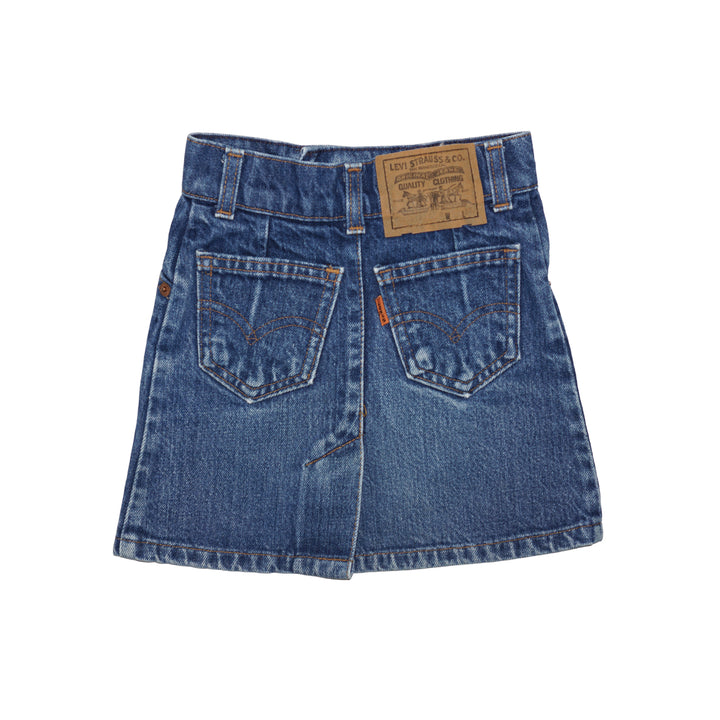Vintage Levi's Jeans Skirt Orange Tab 3-4Y