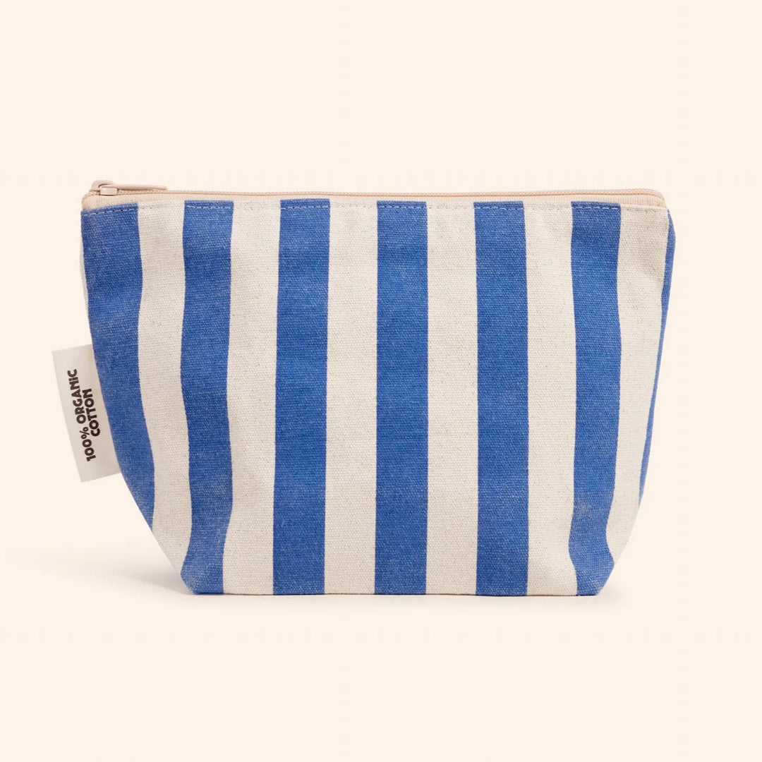 Dr Max's Organic Cotton Zipper Pouch Blue