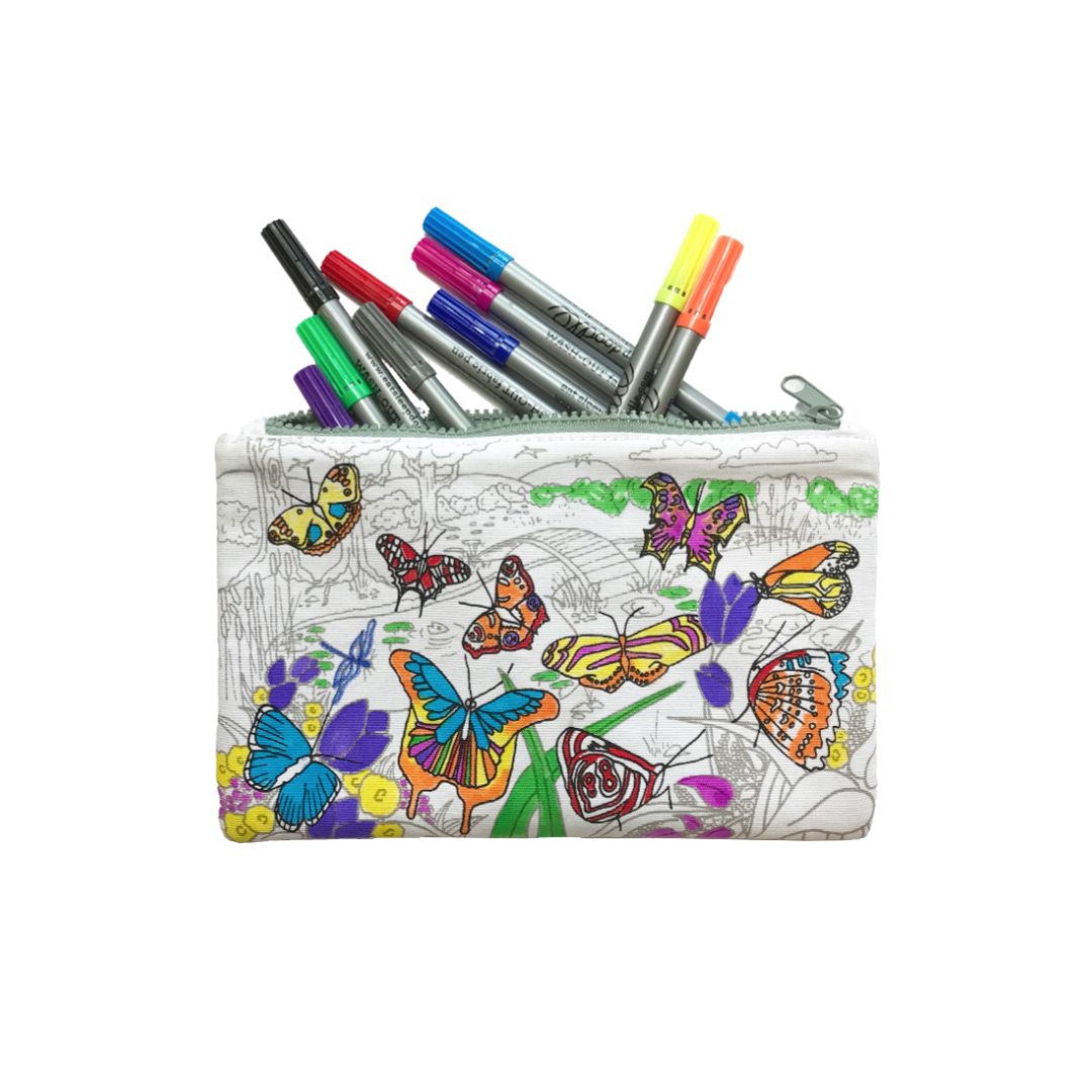 Eatsleepdoodle Pencil Case Butterfly - 10 Pencils - La Gentile Store