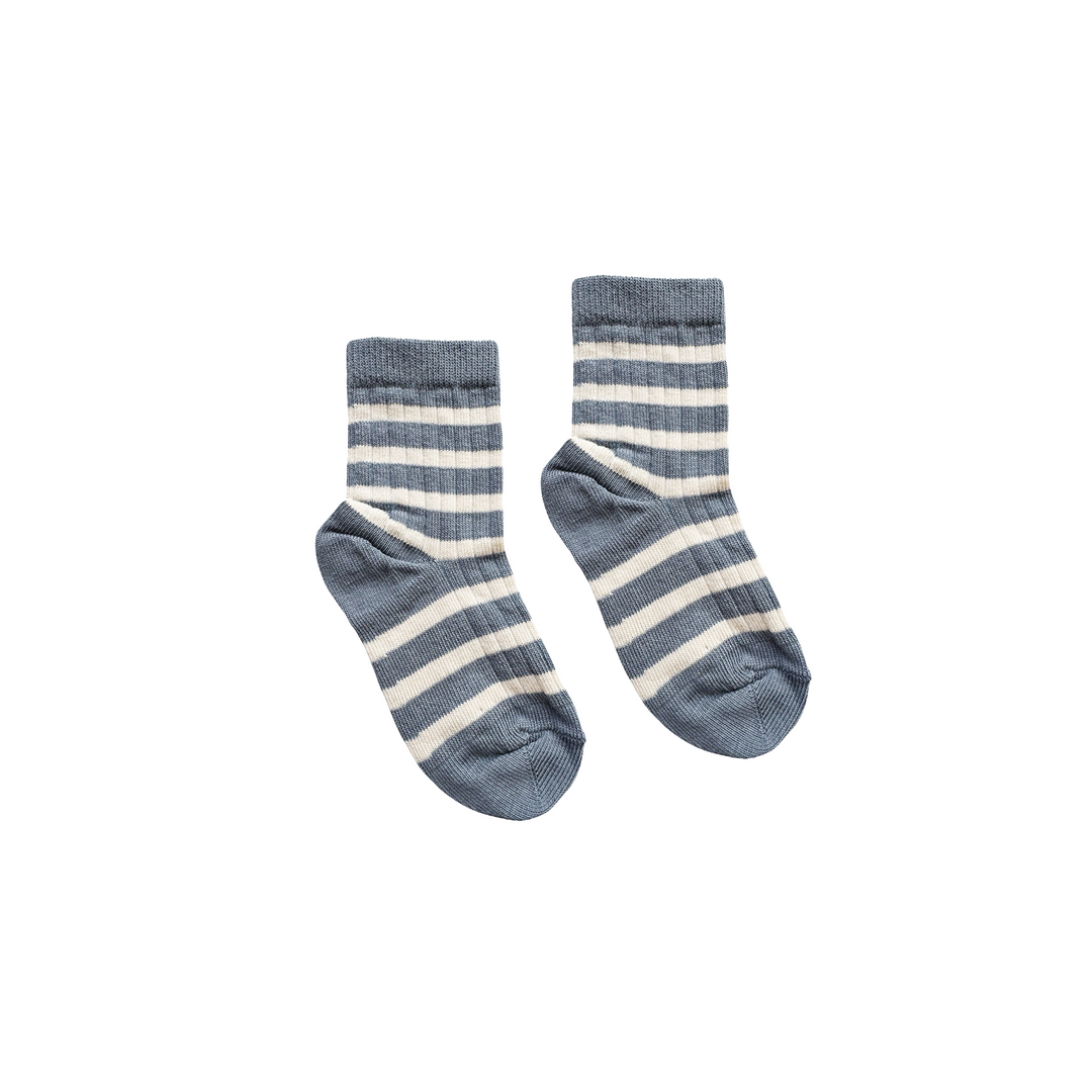Eli Socks Stone Blue - La Gentile Store