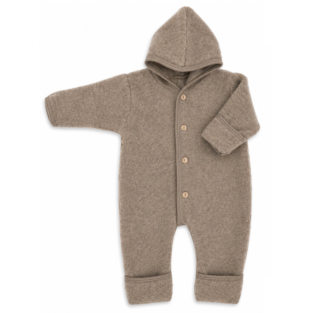 Engel Natur Wool Jumpsuit with Hood Walnut