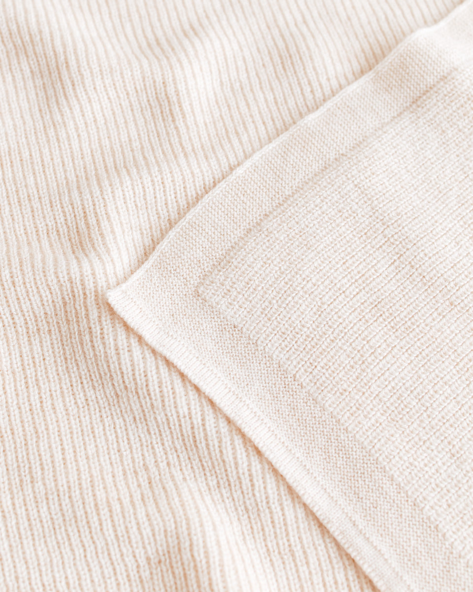 Hvid Blanket Felix Cream