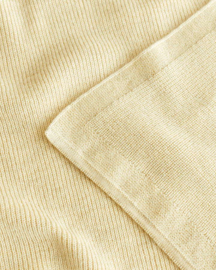 Hvid Blanket Felix Light Yellow