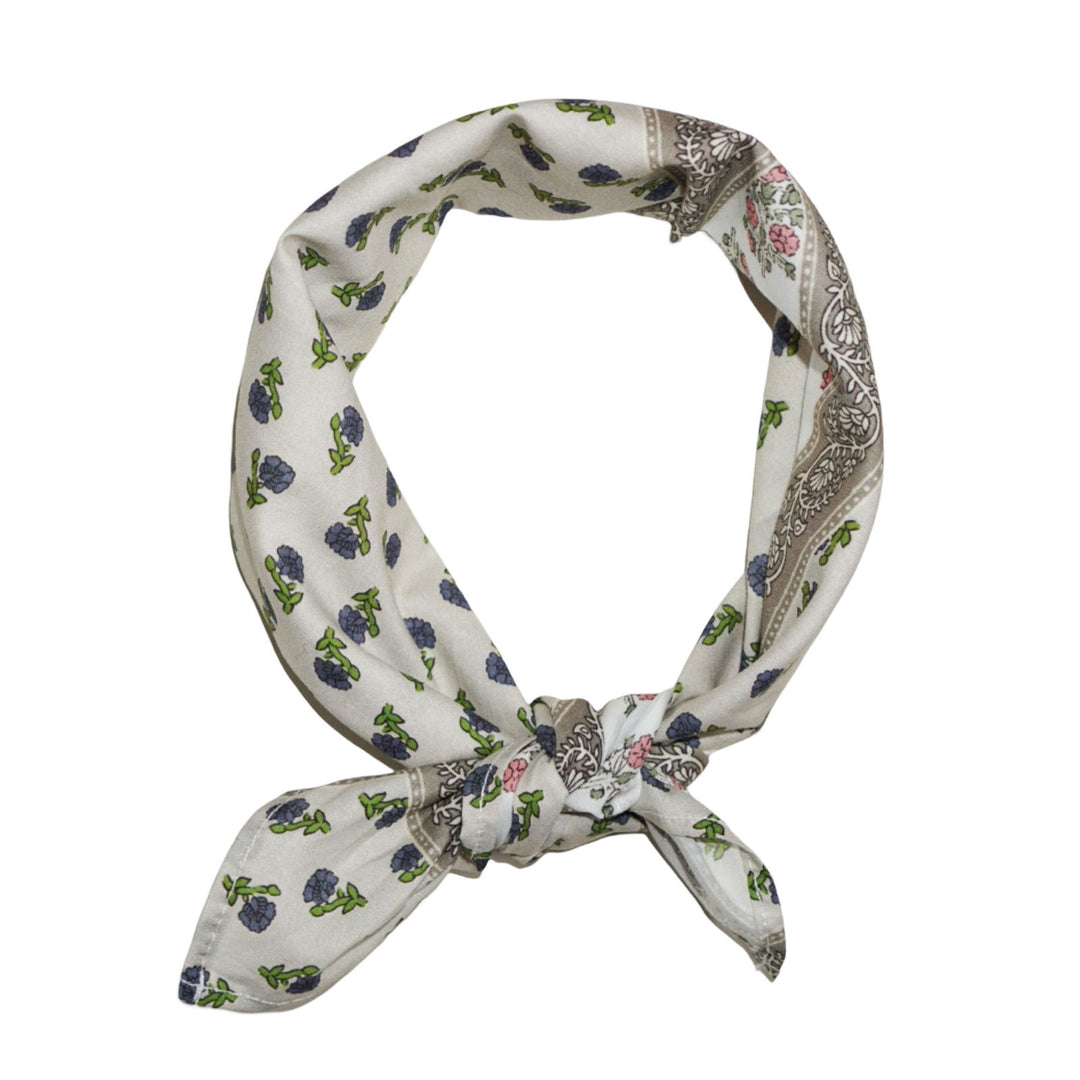 Flower Bandana Ivory - La Gentile Store