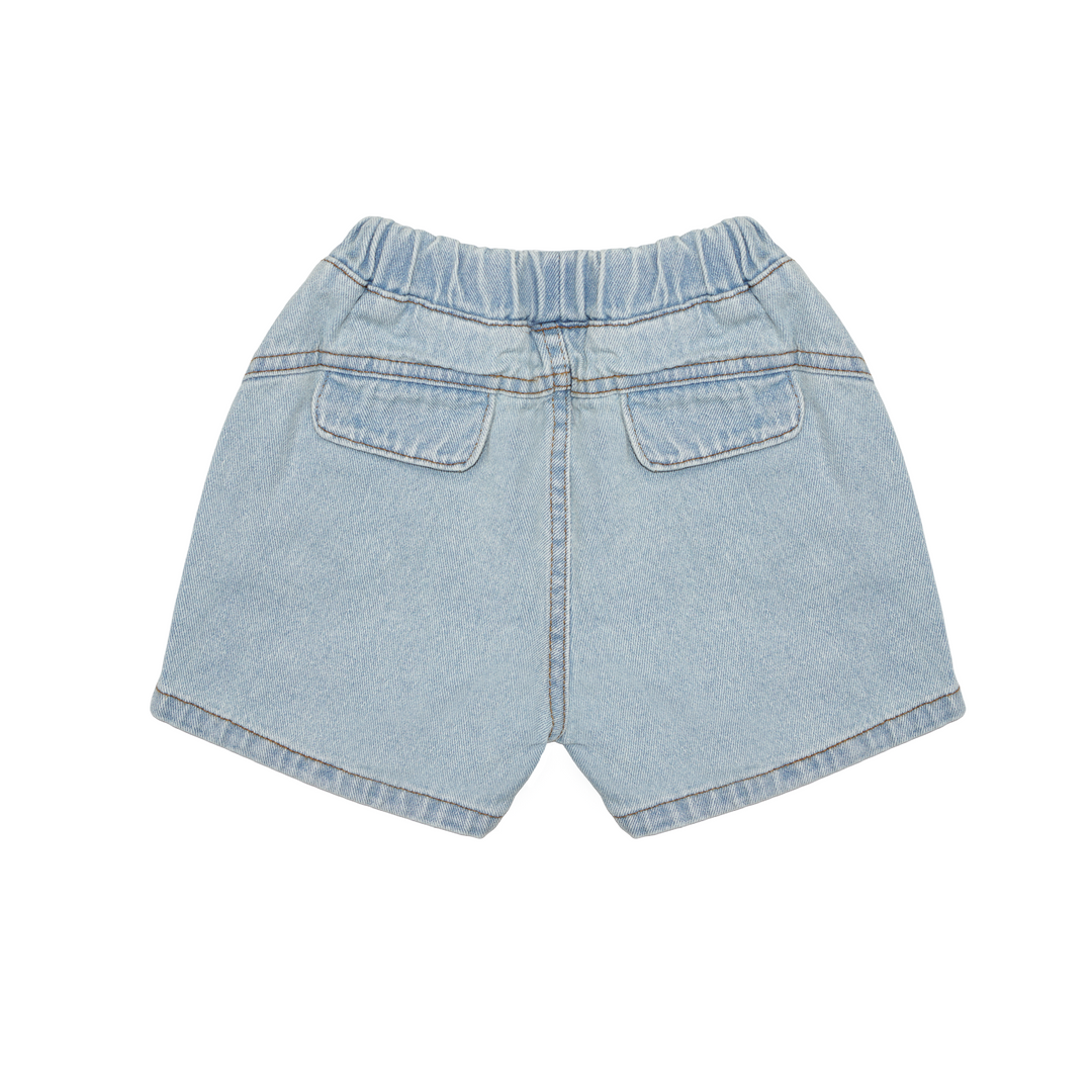 Pocket Denim Shorts Light Wash