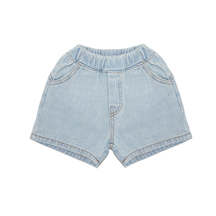Pocket Denim Shorts Light Wash