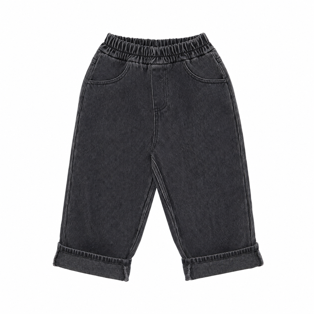 Indi Baggy Denim Jeans Washed Black
