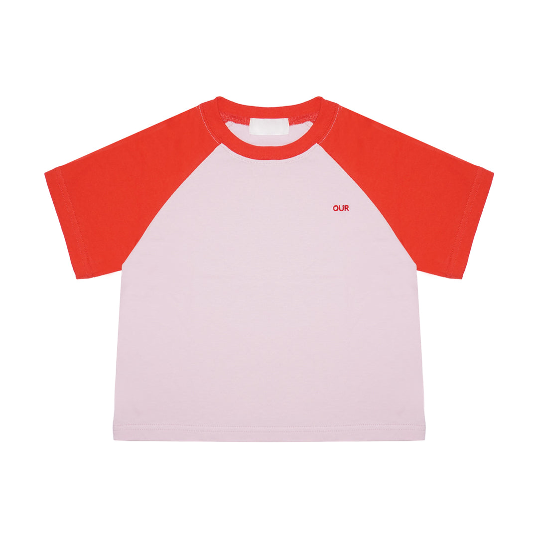 Raglan Tee Red - Pink