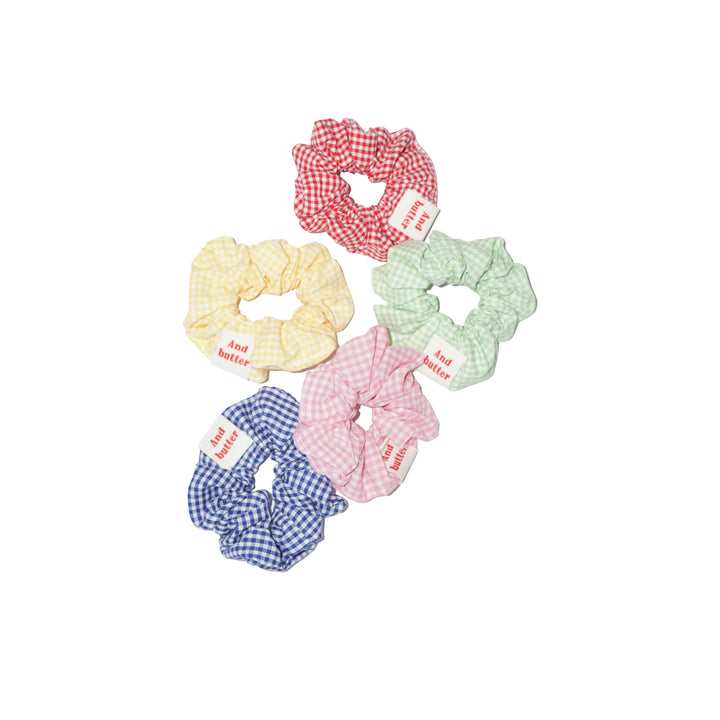 Vichy Scrunchie Blue