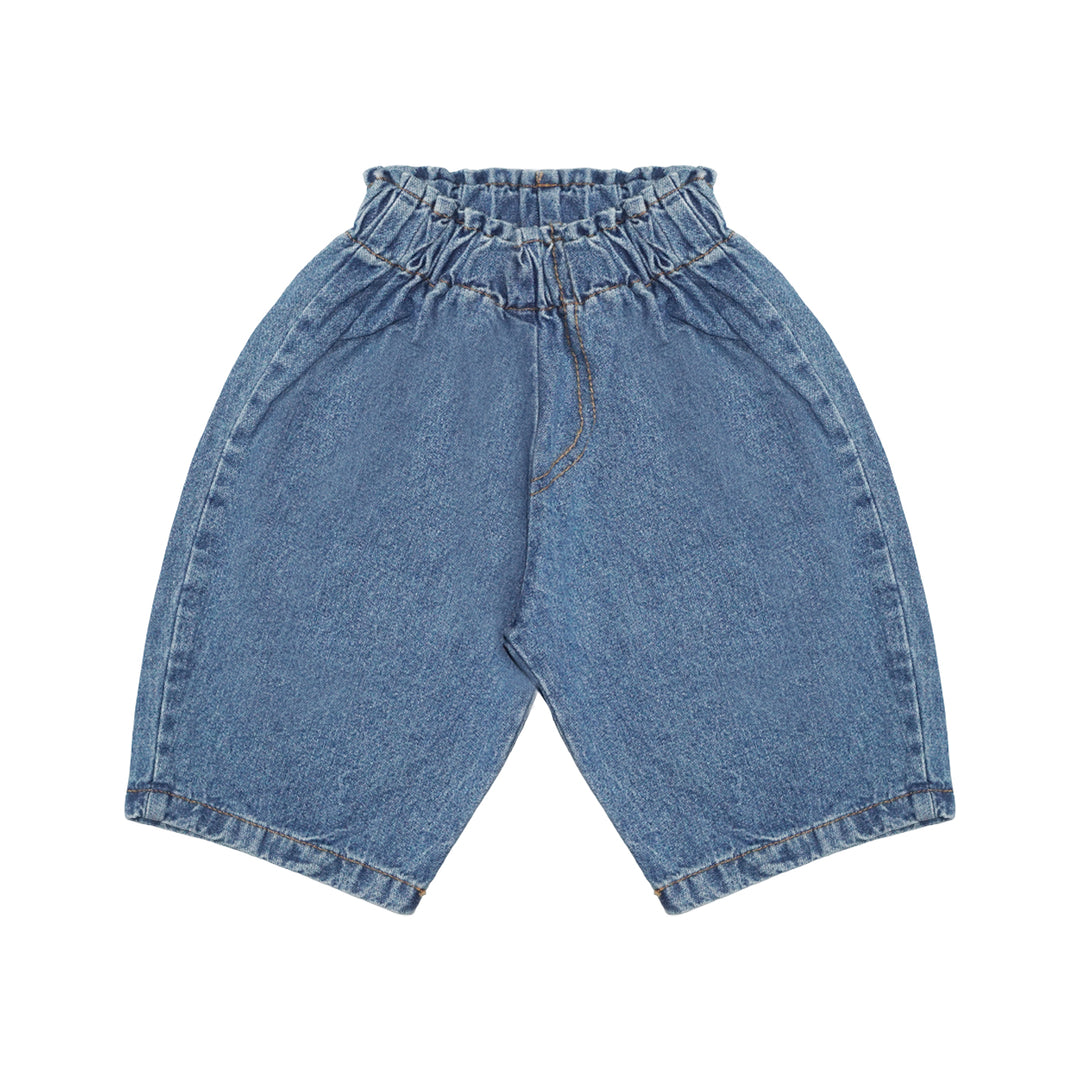 Wide Denim Pants Mid Blue