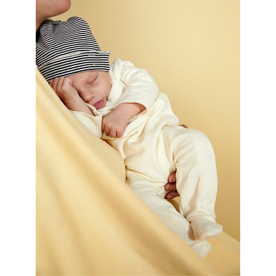 Gray Label Newborn Suit With Snaps GOTS Cream