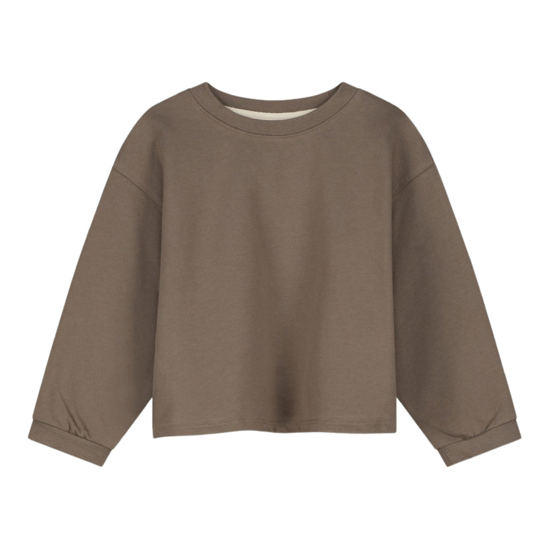Gray Label Cropped Sweatshirt Brownie