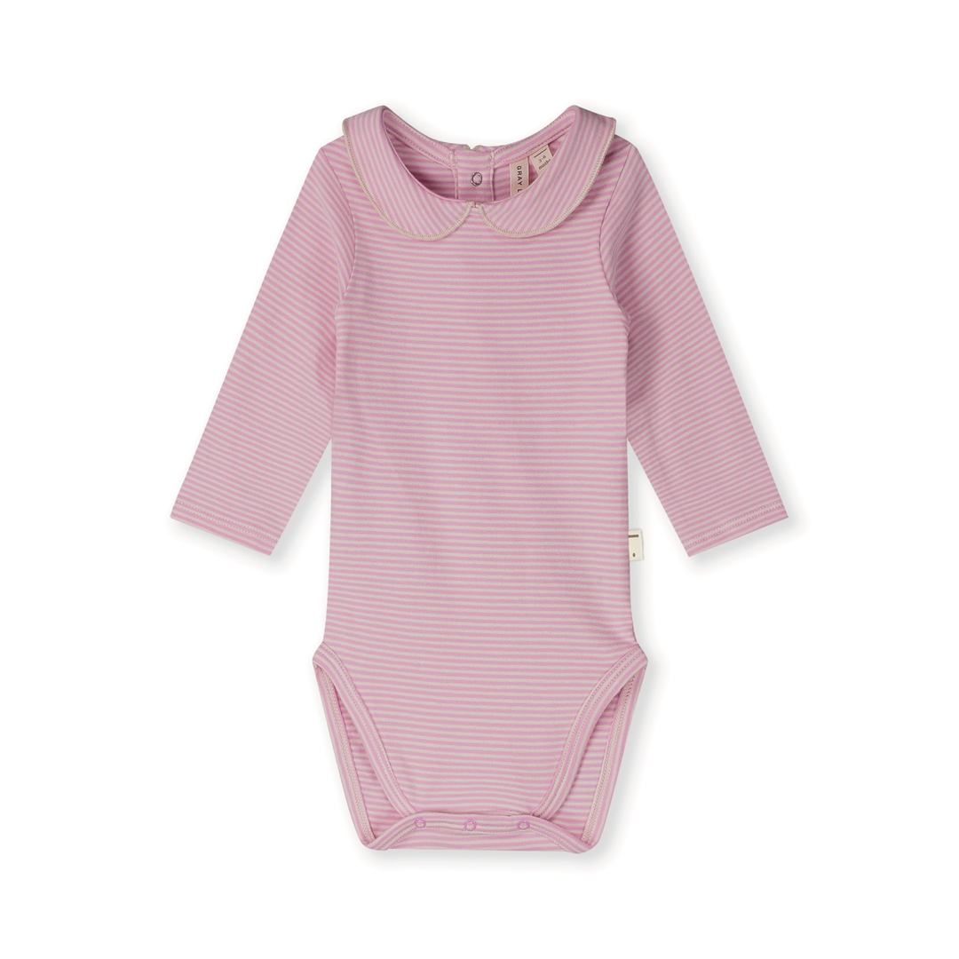 Gray Label Baby Collar Romper Bubblegum - Cream