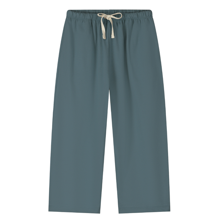 Gray Label Pull Up Trousers Blue Grey