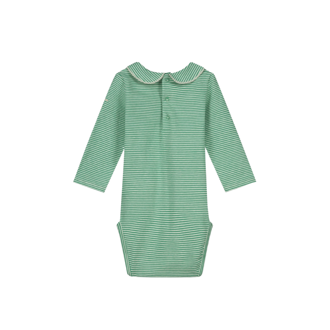 Gray Label Baby Collar Onesie Bright Green - Cream - La Gentile Store