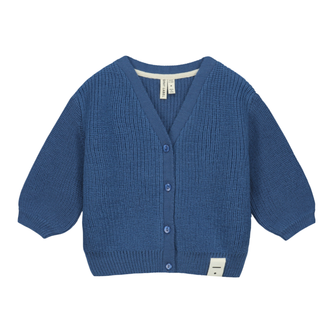 Gray Label Baby Knitted Cardigan Blue Moon - La Gentile Store