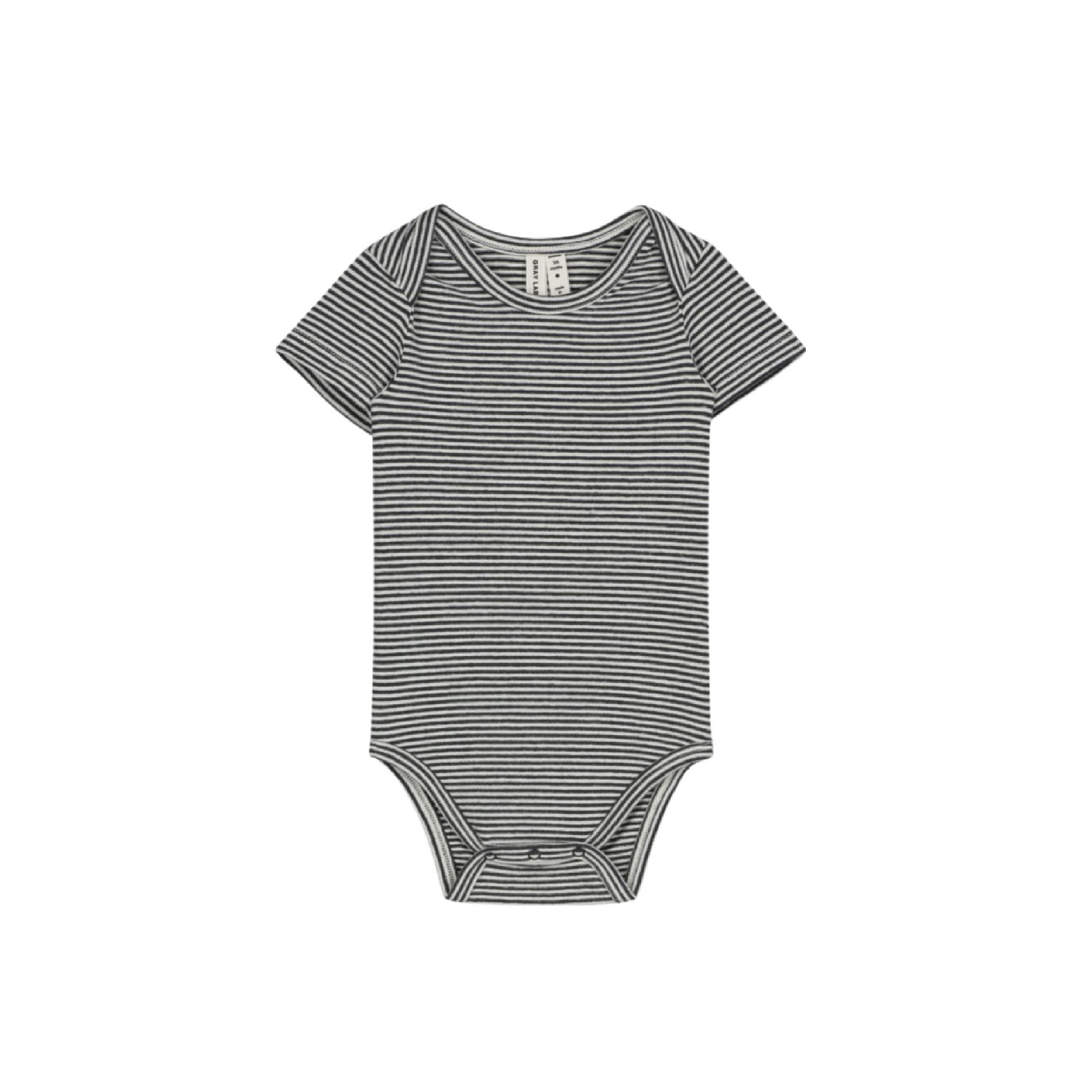 Gray Label Baby Romper Nearly Black - Cream - La Gentile Store