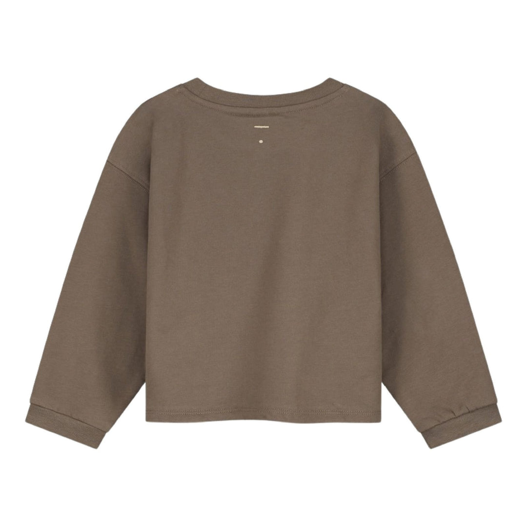 Gray Label Cropped Sweatshirt Brownie - La Gentile Store