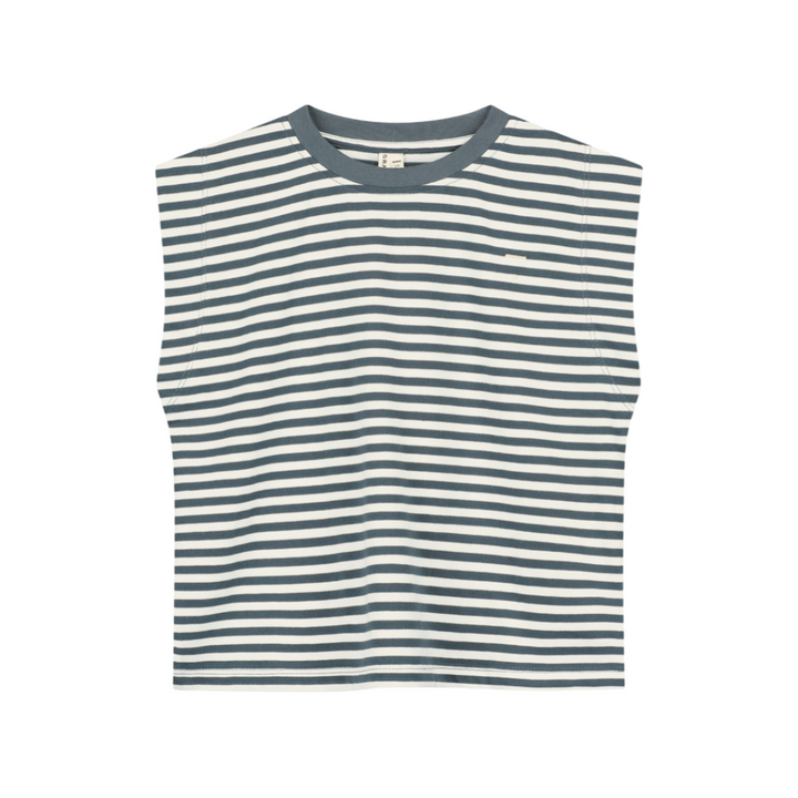 Gray Label Mussle Tee Blue Grey - Cream - La Gentile Store