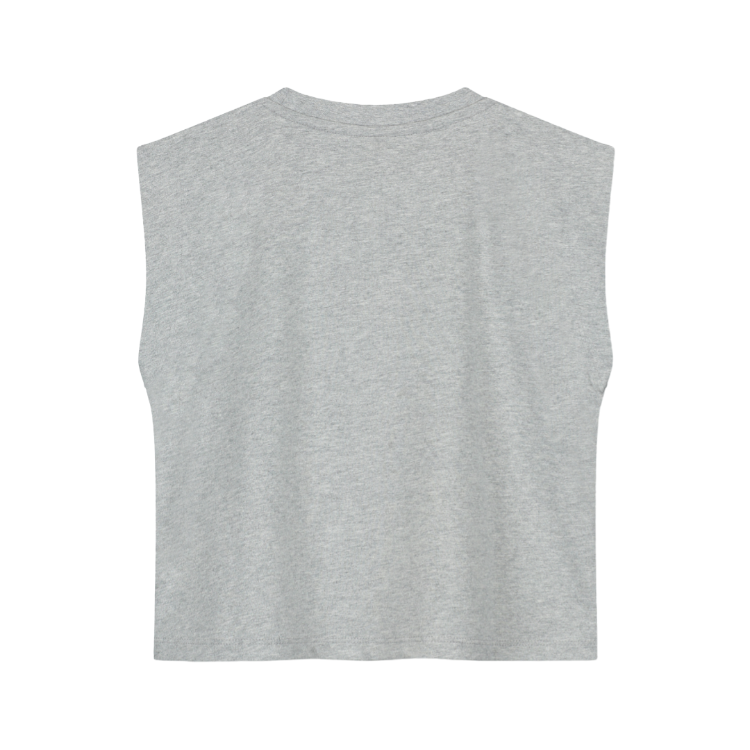 Gray Label Mussle Tee Grey Melange - La Gentile Store