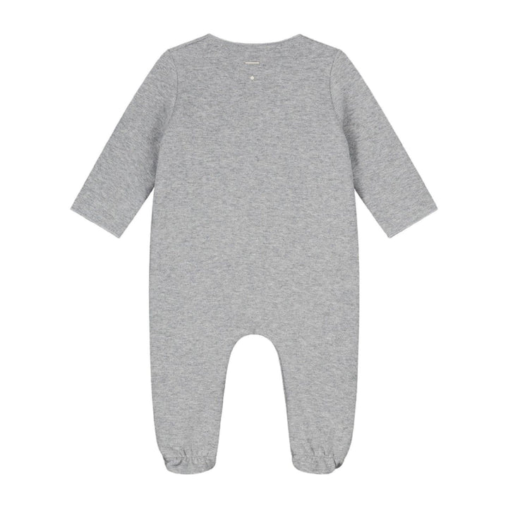 Gray Label Newborn Suit With Snaps Grey Melange - La Gentile Store