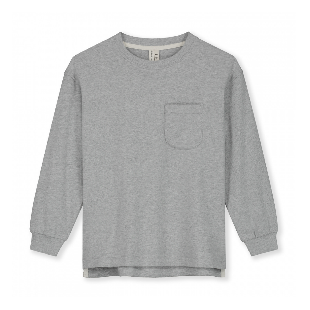 Gray Label Oversized Longsleeve Shirt Grey Melange - La Gentile Store