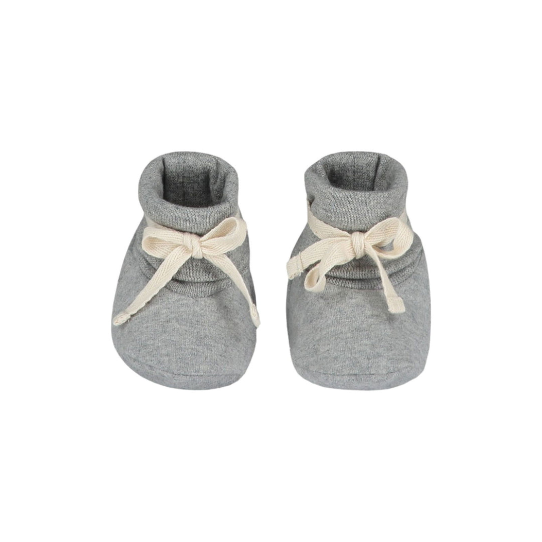 Gray Label Ribbed Baby Booties Grey Melange - La Gentile Store