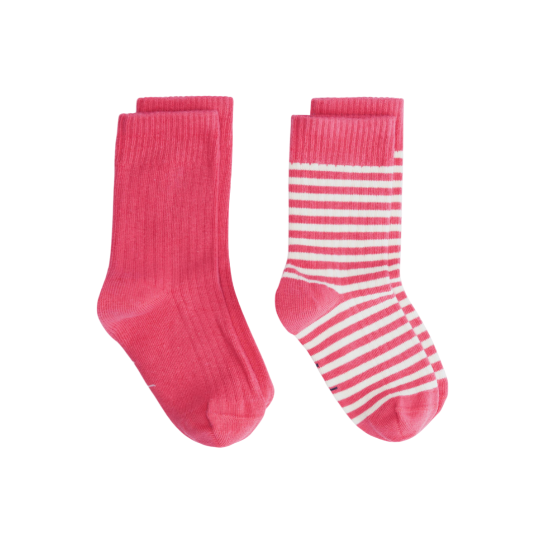 Gray Label Ribbed Socks 2 Pack Cherry - Cream - La Gentile Store