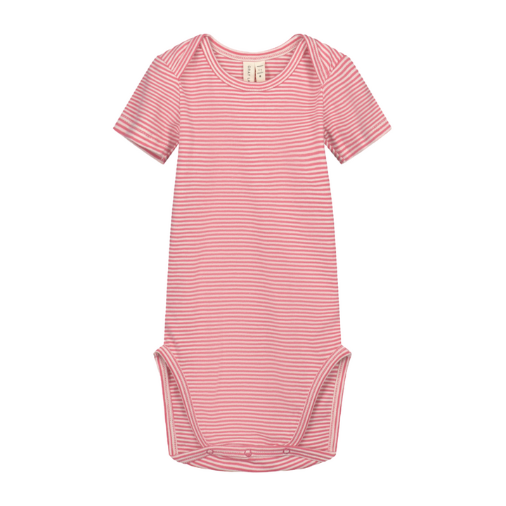 Gray Label Short-sleeve Baby Romper Cherry - Cream - La Gentile Store
