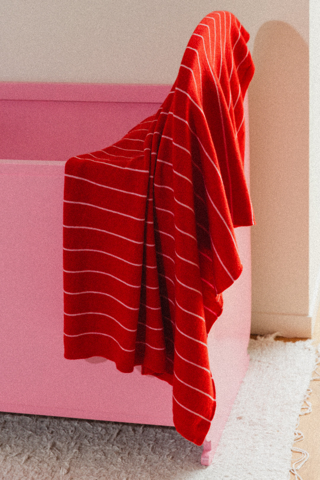 Hvid Blanket Harry Red - Cotton Candy
