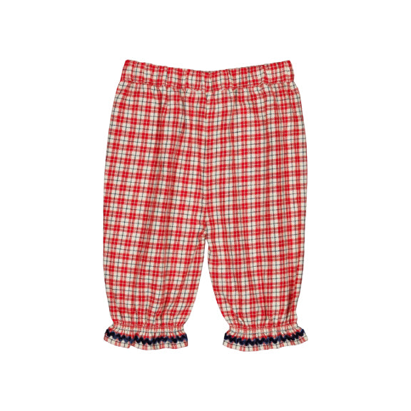 Hello Simone Mignon Baby Pants Red Check