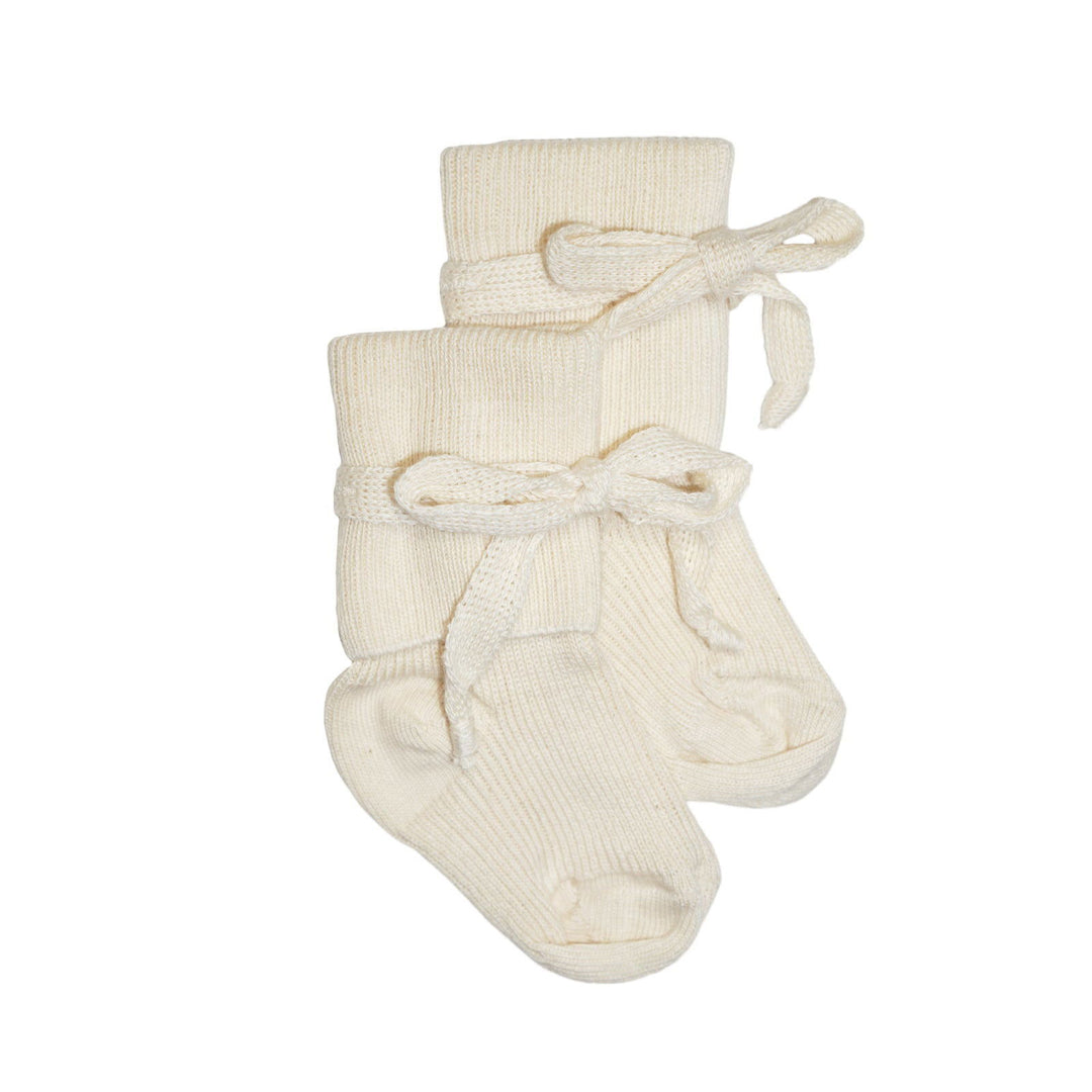 Hirsch Natur Cotton Newborn Socks Cream - La Gentile Store