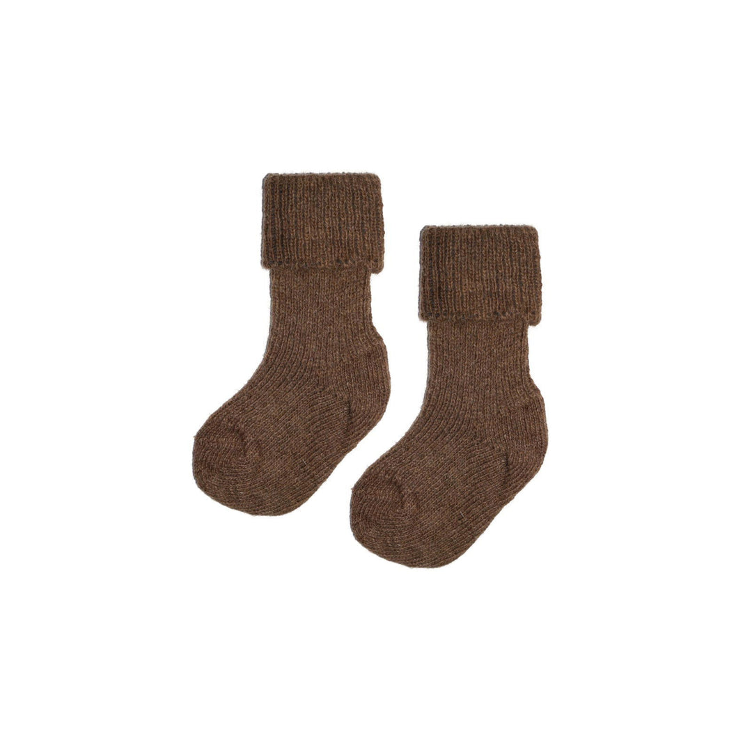 Hirsch Natur Thick Wool Baby Socks Camel - La Gentile Store
