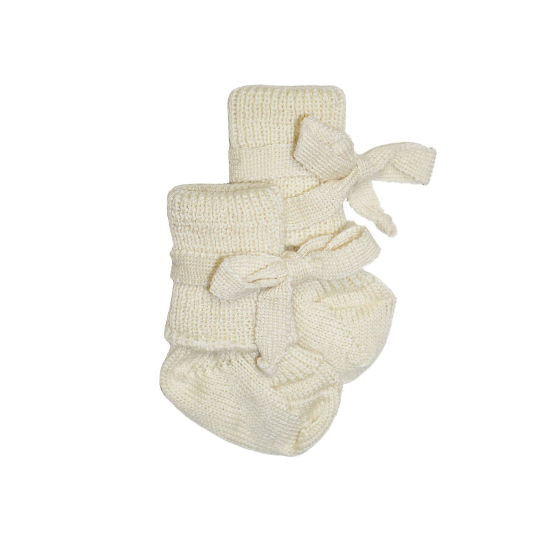 Hirsch Natur Wool Newborn Socks Cream - La Gentile Store