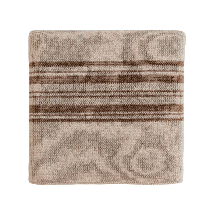 Hvid Blanket Gilbert Sand - Walnut