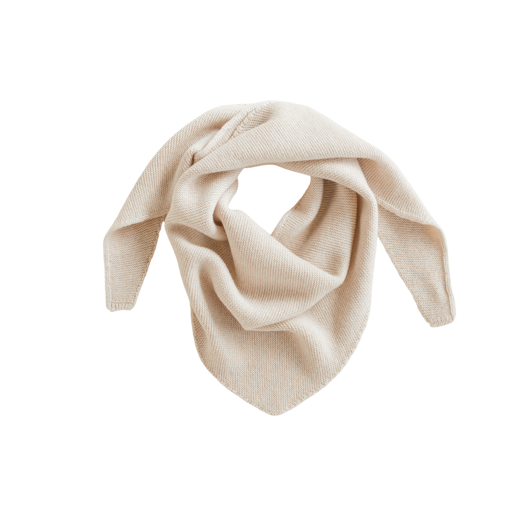 Hvid Cream Triangle Scarf Josephina - Wool Triangle Scarf Hvid