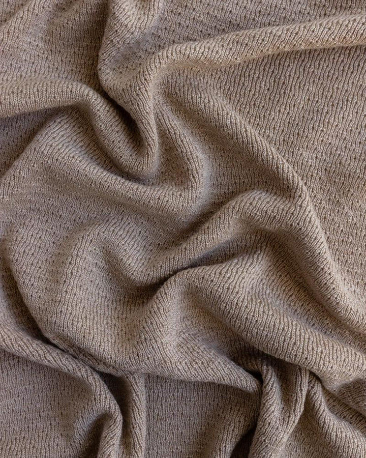 Hvid Blanket Dora Sand - La Gentile Store