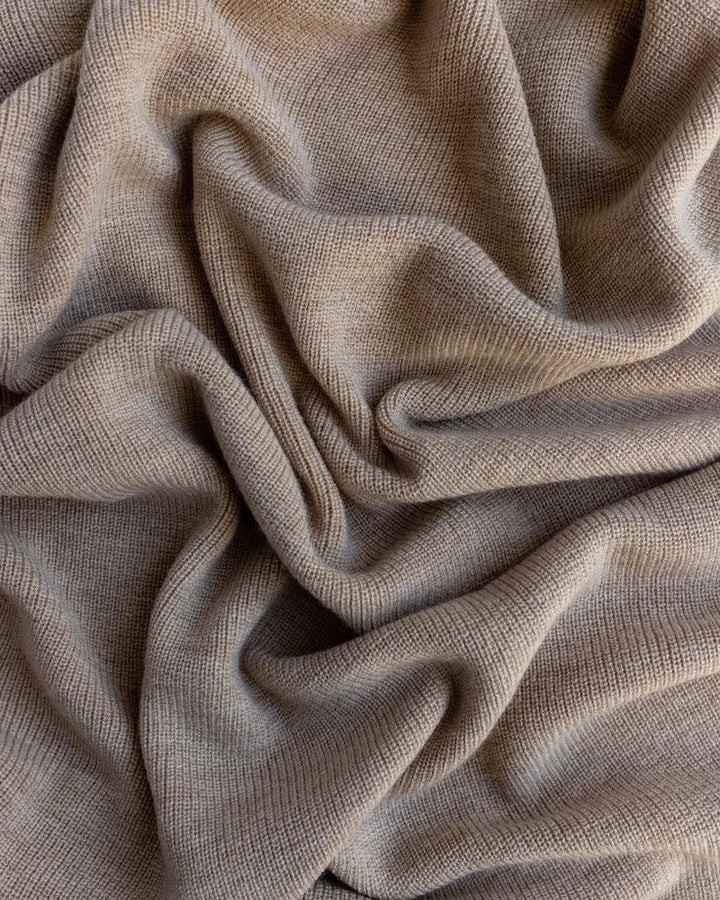 Hvid Blanket Felix Sand - La Gentile Store