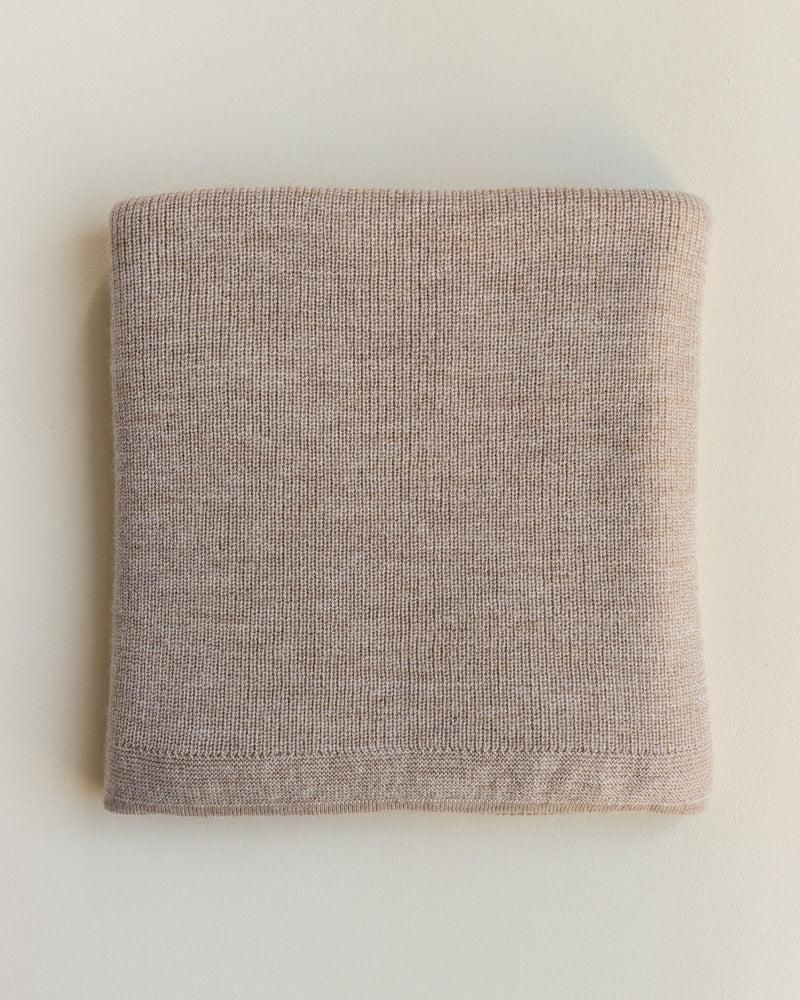 Hvid Blanket Felix Sand - La Gentile Store